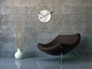 Ceas de perete Glam, Mauro Ferretti, Ø 80 cm, fier, auriu - imagine 3