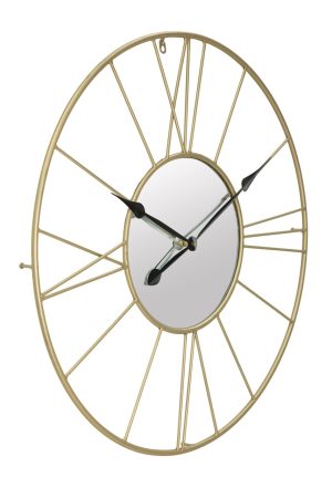 Ceas de perete Glam, Mauro Ferretti, Ø 80 cm, fier, auriu - imagine 9