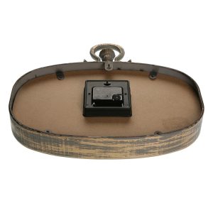 Ceas de perete Hailey, Versa, 32.5x6x35 cm, metal, auriu - imagine 3