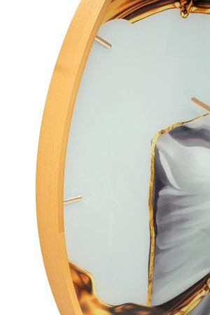 Ceas de perete, Rose, Mauro Ferretti, Ø80 cm, sticla/MDF/metal, multicolor - imagine 3