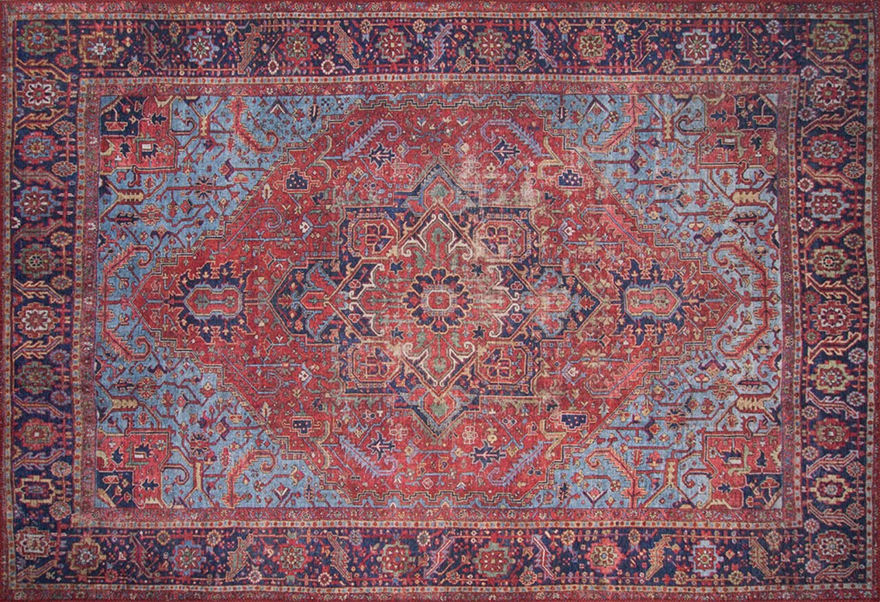 Covor, Claret Red AL 162 , 150x230 cm, Poliester , Multicolor 2 l covor claret red al 162 150x230 cm poliester multicolor 1.jpg