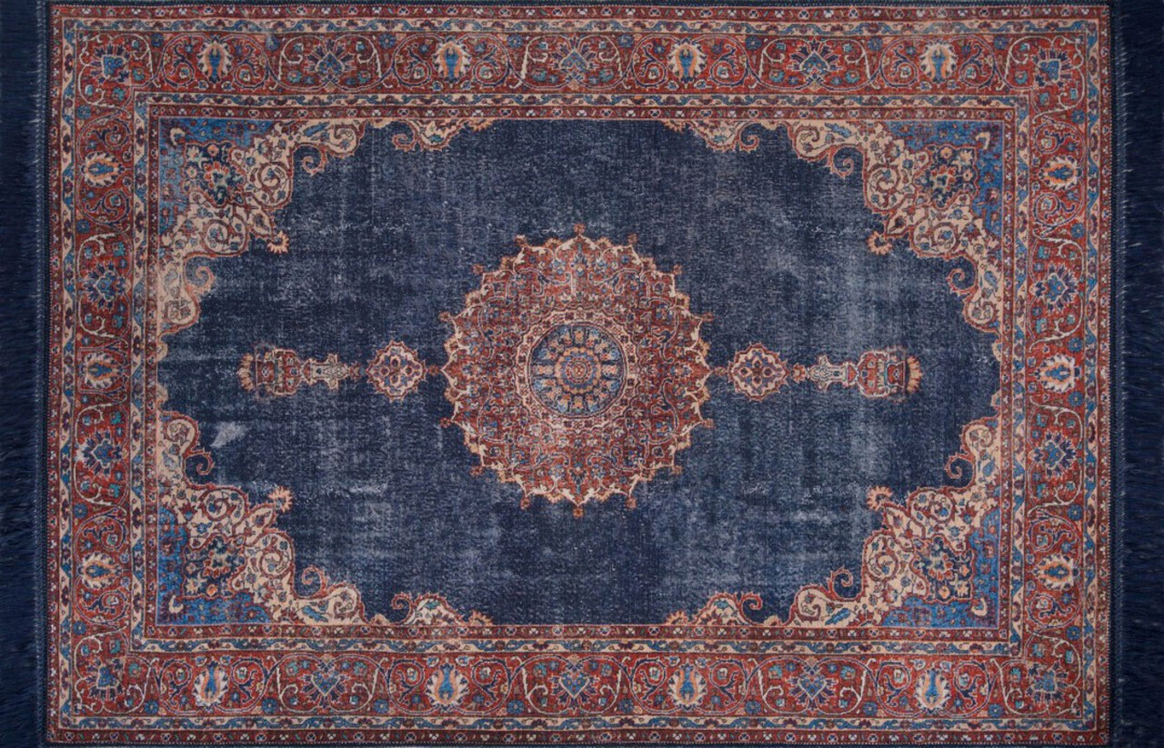 Covor, Dark Blue AL 87 , 150x230 cm, Poliester , Multicolor 2 l covor dark blue al 87 150x230 cm poliester multicolor 1.jpg