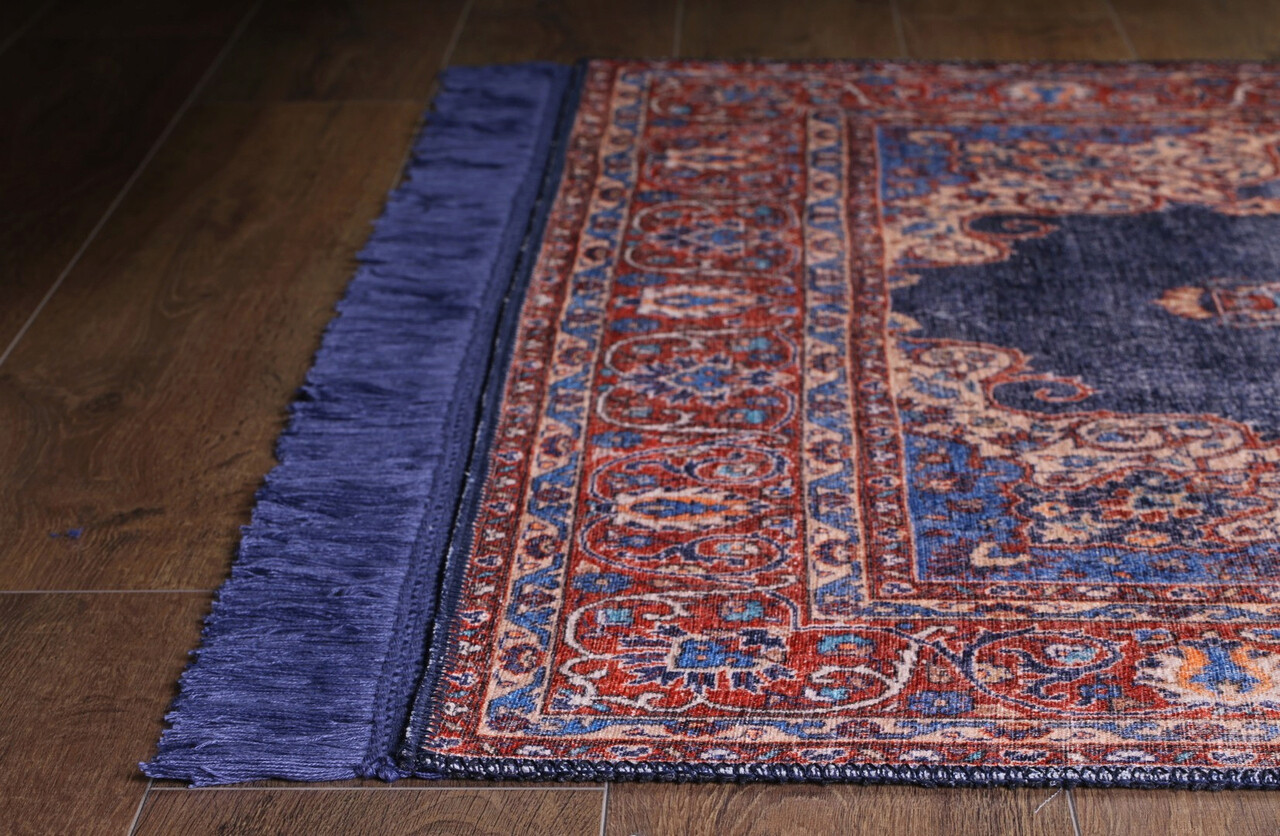 Covor, Dark Blue AL 87 , 150x230 cm, Poliester , Multicolor 6 l covor dark blue al 87 150x230 cm poliester multicolor 5.jpg