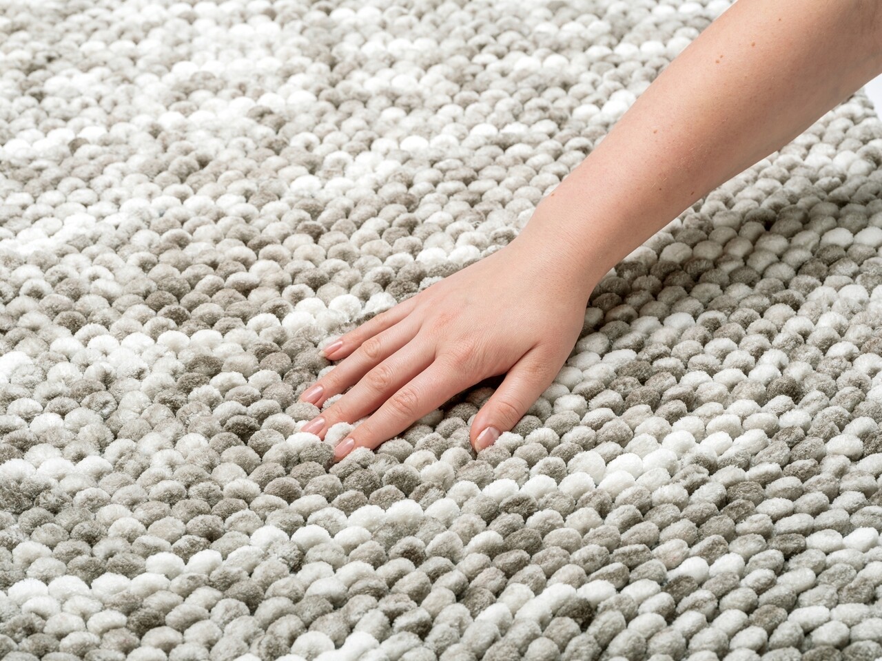 Covoras de baie, Wenko, Urdu Taupe, 55 x 65 cm, bumbac/poliester, multicolor 4 l covoras de baie wenko urdu taupe 55 x 65 cm bumbacpoliester multicolor 3.jpg