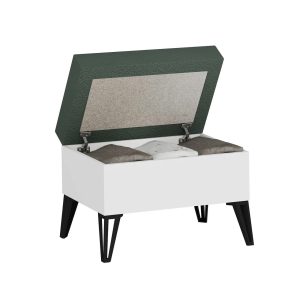 Cufar, Olivia, November, 72x53.4x35 cm, PAL, Alb/Verde - imagine 4