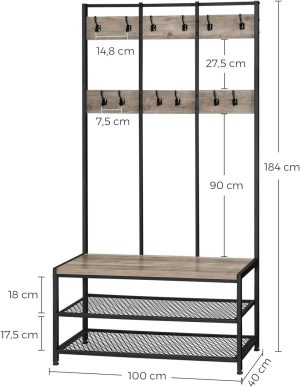 l cuier cu bancheta si pantofar vasagle 100 x 40 x 184 cm palotel grinegru 8.jpg