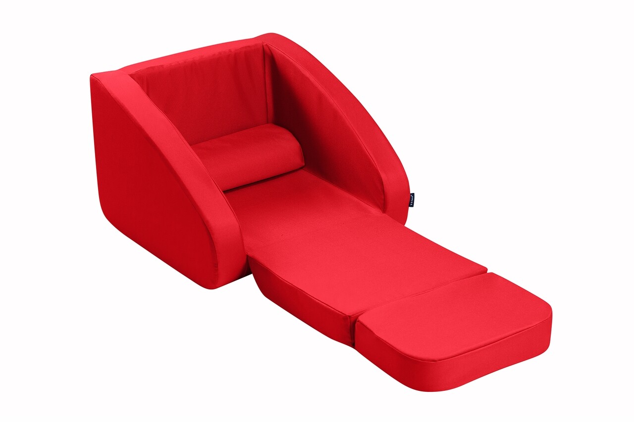 Fotoliu 3in1, copii, Rosu 2 Fotoliu 3in1, copii, Rosu - imagine 2