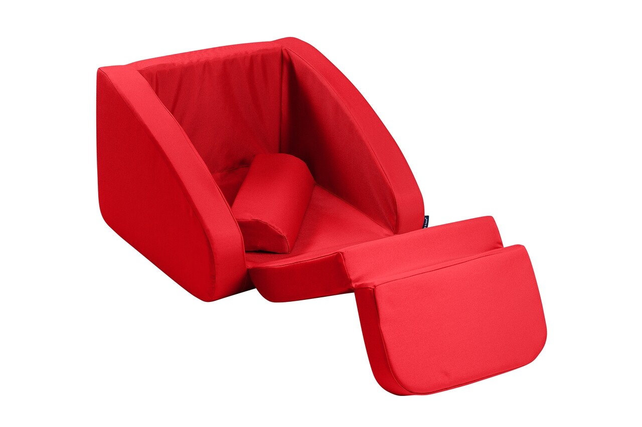 Fotoliu 3in1, copii, Rosu 3 Fotoliu 3in1, copii, Rosu - imagine 3