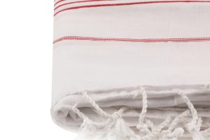 l fouta prosop de plaja dc acasa cizgili bumbac rosu 6.jpg