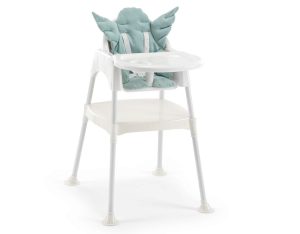 Scaun de masa pentru bebelusi, Angel, Plastic, Verde menta - imagine 2