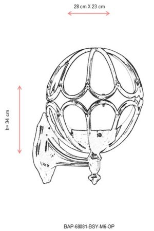 l lampa de perete de exterior avonni bap 68081 bsy m6 op corps abs alb negru 2.jpg