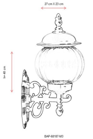 l lampa de perete de exterior avonni bap 68187 m3 corps abs negru 2.jpg