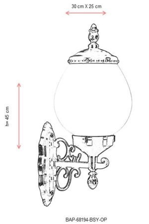 l lampa de perete de exterior avonni bap 68194 bsy op corps abs alb negru 2.jpg
