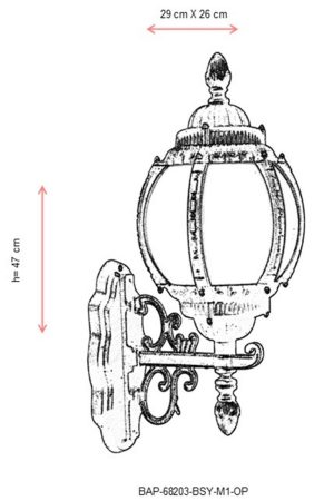 l lampa de perete de exterior avonni bap 68203 bsy m1 op corps abs alb negru 2.jpg