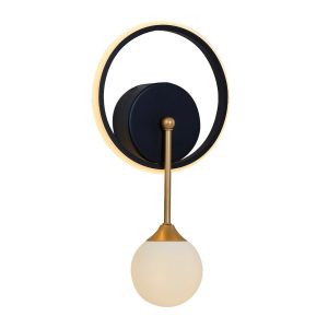 Aplica de perete, Lightric, 414LRC1138, Negru - imagine 2