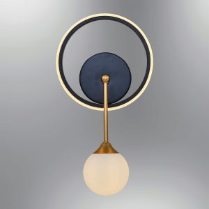 Aplica de perete, Lightric, 414LRC1138, Negru - imagine 4