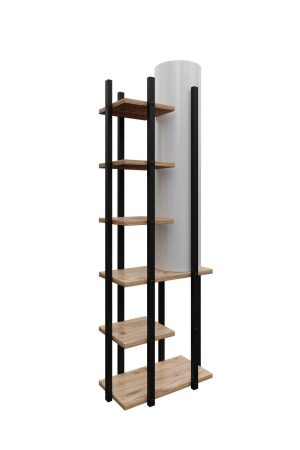Lampadar, FullHouse, 390FLH2155, PAL, Negru / Alb / Natural - imagine 3