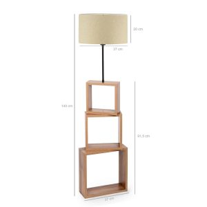 Lampadar, Insignio, 780SGN1961, MDF/Lemn, Crem - imagine 3