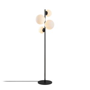 Lampadar, Fulgor, 942FLG1520, Metal, Alb/Negru - imagine 6