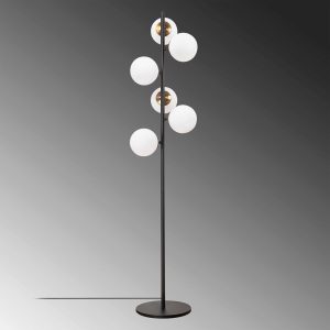 Lampadar, Fulgor, 942FLG1514, Metal, Negru - imagine 3