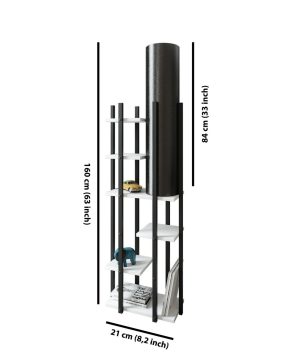 Lampadar, FullHouse, 390FLH1159, PAL, Alb/Negru - imagine 2