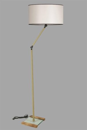 Lampadar, Luin, 534LUN4444, Metal, Aur / Crem - imagine 2