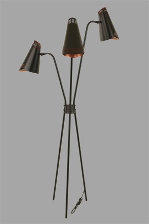 Lampadar, Luin, 534LUN4174, Metal, Negru - imagine 3