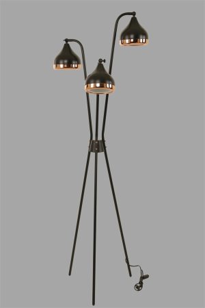 Lampadar, Luin, 534LUN4175, Metal, Negru - imagine 3