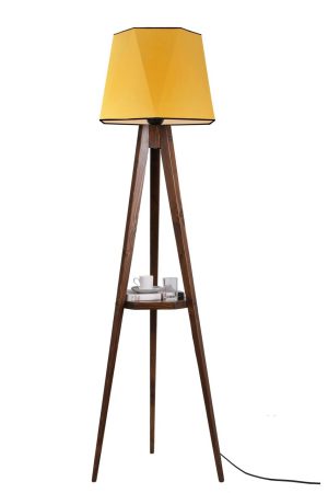Lampadar, Luin, 534LUN3258, Lemn, Muștar / Maro - imagine 2