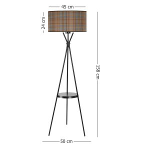 Lampadar, Luin, 534LUN3705, Metal, Multicolor - imagine 4