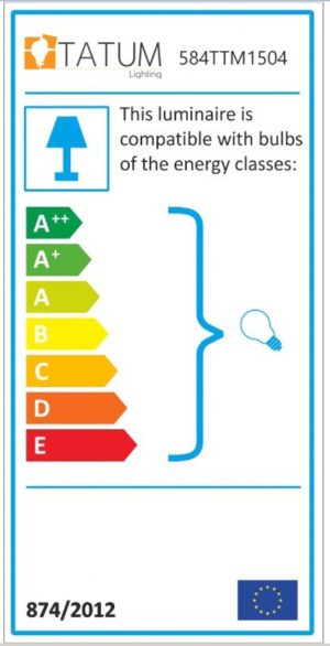 Lampadar, Tatum, 584TTM1504, Fier, Negru/Auriu - imagine 6