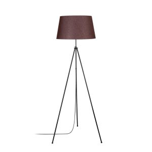 Lampadar, Tatum, 584TTM1511, Metal, Negru/Maro - imagine 4