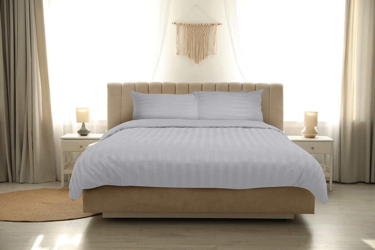 Lenjerie 2 persoane Nature, 100% Bambus, 6 piese, 200x220 cm, gri deschis cu dungi 1 l lenjerie 2 persoane nature 100 bambus 6 piese 200x220 cm gri deschis cu dungi.jpg