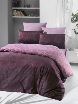 l lenjerie de pat dubla king size victoria pandora rose 6 piese 100 bumbac satinat tesatura jacquard roz.jpg