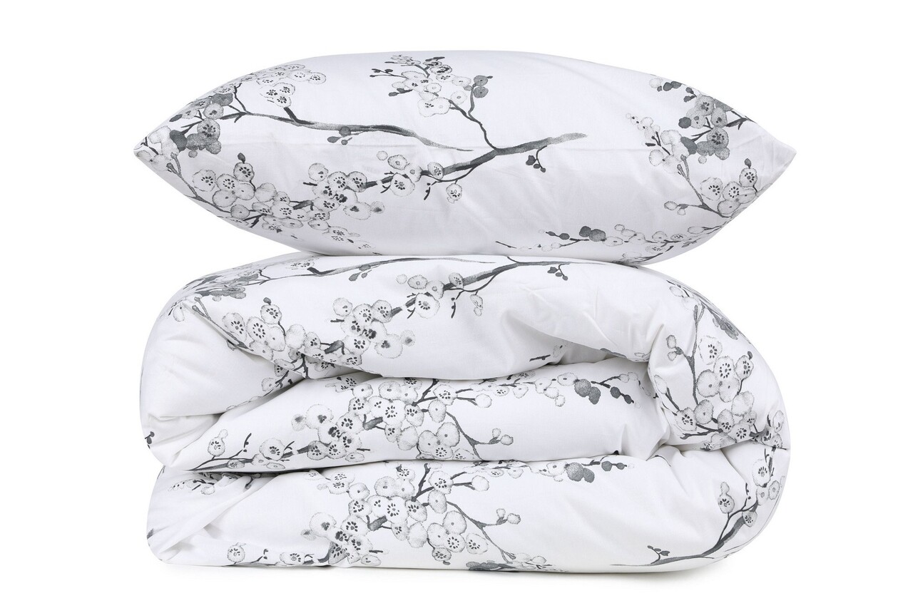 Lenjerie de pat dubla, Primacasa by Turkiz, Cicory 182TRF32249, 3 piese, bumbac ranforce, alb/verde 2 l lenjerie de pat dubla primacasa by turkiz cicory 182trf32249 3 piese bumbac ranforce albverde 1.jpg