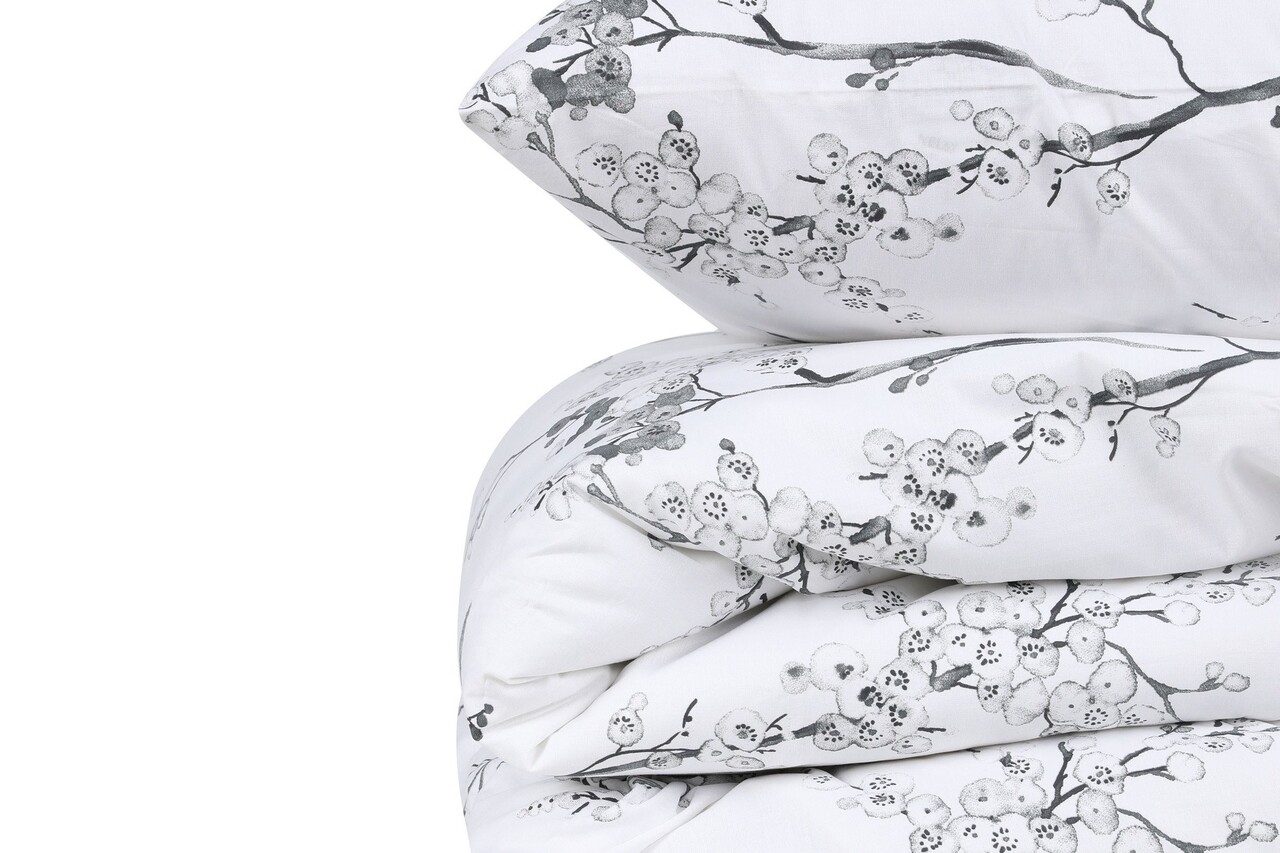 Lenjerie de pat dubla, Primacasa by Turkiz, Cicory 182TRF32249, 3 piese, bumbac ranforce, alb/verde 4 l lenjerie de pat dubla primacasa by turkiz cicory 182trf32249 3 piese bumbac ranforce albverde 3.jpg