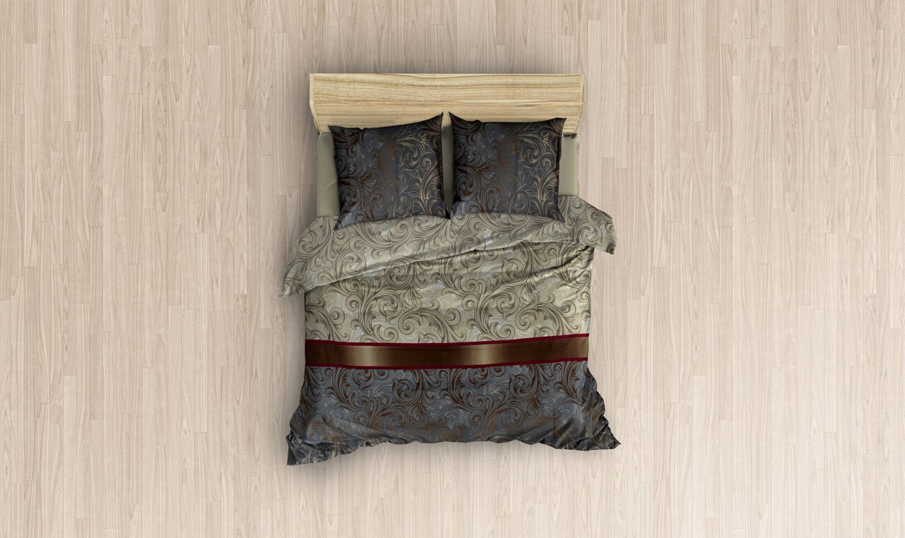 Lenjerie de pat dubla, Victoria, Hurrem 121VCT82411, 3 piese, amestec bumbac, multicolor 3 l lenjerie de pat dubla victoria hurrem 121vct82411 3 piese amestec bumbac multicolor 2.jpg