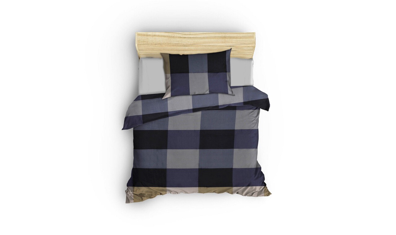 Lenjerie de pat pentru o persoana, Victoria, Cigdem 121VCT12483, 2 piese, amestec bumbac, multicolor 2 l lenjerie de pat pentru o persoana victoria cigdem 121vct12483 2 piese amestec bumbac multicolor 1.jpg