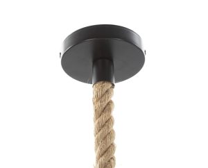 Lustra Monkey, Mauro Ferretti, Ø27 x 60 cm, 1 x E27, 20W, polirasina, negru - imagine 4