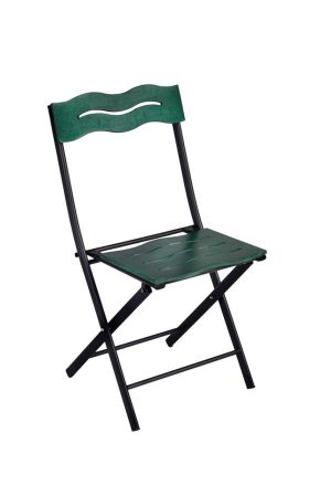 Set mobilier de gradina 3 piese, Valovi, Bistro Set 6, MDF , Verde/Negru - imagine 7