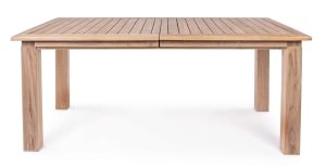 Masa extensibila pentru gradina/terasa Maryland, Bizzotto, 180/240 x 100 x 77.5 cm, lemn de tec/otel - imagine 2