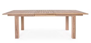 Masa extensibila pentru gradina/terasa Maryland, Bizzotto, 180/240 x 100 x 77.5 cm, lemn de tec/otel - imagine 3