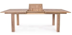 Masa extensibila pentru gradina/terasa Maryland, Bizzotto, 180/240 x 100 x 77.5 cm, lemn de tec/otel - imagine 4