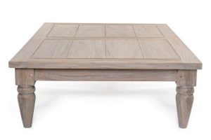 Masuta de cafea pentru gradina/terasa Bali, Bizzotto, 120 x 80 x 30 cm, lemn de tec certificat Fsc, natural - imagine 2