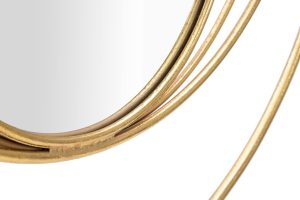 Oglinda de perete Arc Glam, Mauro Ferretti, Ø 80 cm, fier, auriu - imagine 4