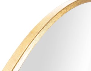 Oglinda de perete Elegant Glam, Mauro Ferretti, Ø 100 cm, fier, auriu - imagine 3