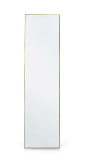Oglinda de podea Universe, Bizzotto, 40 x 150 cm, otel/MDF/sticla, auriu - imagine 2