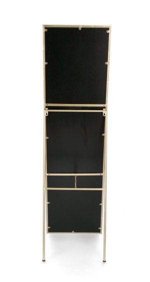 Oglinda de podea Universe, Bizzotto, 40 x 150 cm, otel/MDF/sticla, auriu - imagine 5