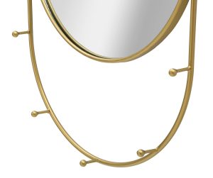 Oglinda decorativa Abiti, Mauro Ferretti, 40x79.5 cm, fier, auriu - imagine 4