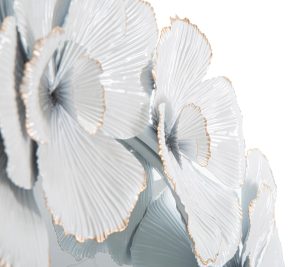 Oglinda decorativa Flower, Mauro Ferretti, 82x85.5 cm, fier, alb/auriu - imagine 5